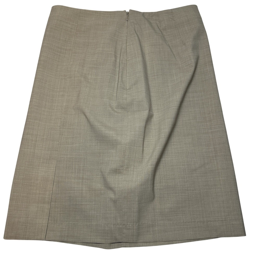Brooks Brothers Tan Skirt Made in Italy Wool Blend Career‎ Office
